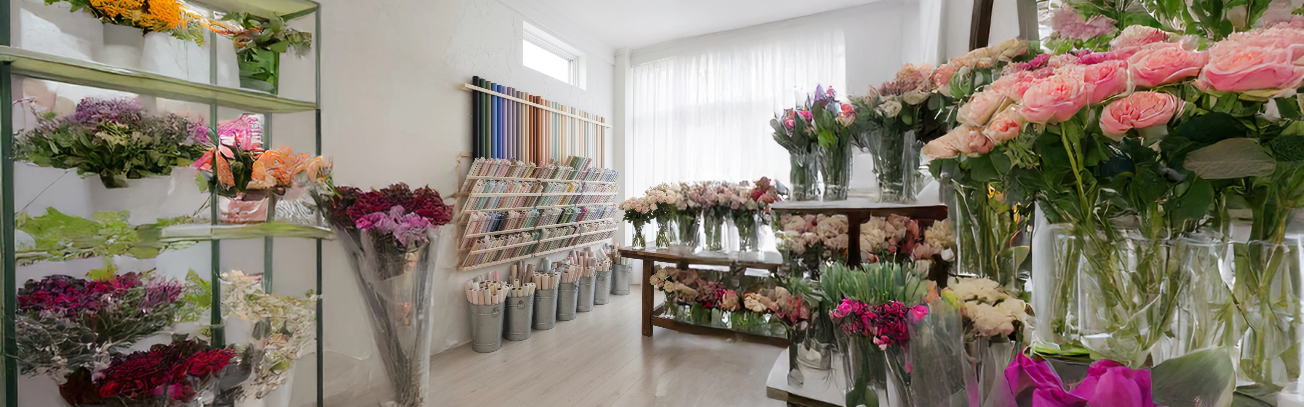 کاغذ تزیین گل با طرح زیبا و شیک,بسته بندی گل لوکس و مقاوم ,باکس گل هدیه مدرن,آریا فلور