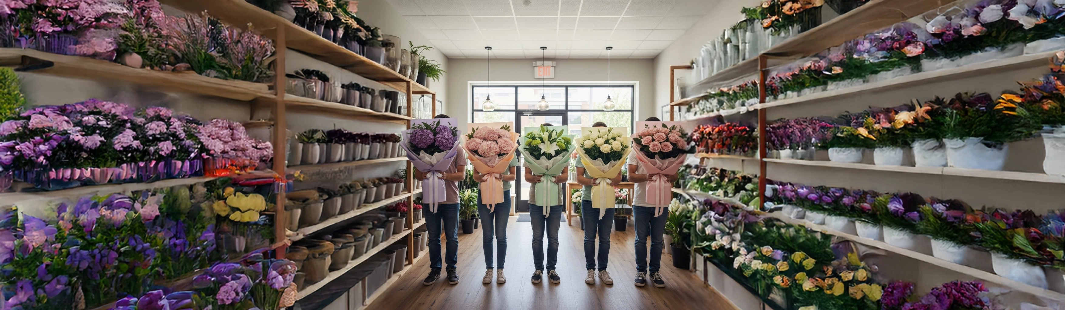 کاغذ تزیین گل با طرح زیبا و شیک,بسته بندی گل لوکس و مقاوم ,باکس گل هدیه مدرن,آریا فلور